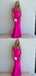 Pretty Hot Pink Mermaid Long Party Prom Dresses To Impress,Evening Dress,13489