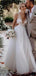 A-line V Neck Cute Cheap Wedding Dresses Online, Cheap Bridal Dresses, WD613
