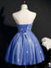 Blue Sweetheart Short Homecoming Dresses,Cheap Short Prom Dresses,CM896