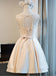 Lace Scoop Neckline Homecoming Prom Dresses, Affordable Short Party Prom Dresses, Perfect Homecoming Dresses, CM275