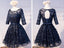 Long Sleeve Navy Scoop Neckline Homecoming Prom Dresses, Affordable Short Party Prom Dresses, Perfect Homecoming Dresses, CM292