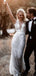 Long Sleeves Boho Lace Mermaid Wedding Dresses, Sexy Wedding Gown, WD681