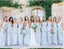 Mismatched Blue Chiffon Floor Length Cheap Long Bridesmaid Dresses Online, WG565