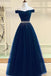 Off Shoulder Rhinestone Beaded Red Long Evening Prom Dresses, Evening Party Prom Dresses, 12317