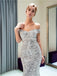 Off Shoulder Sparkly Heavily Beaded Mermaid Evening Prom Dresses, Evening Party Prom Dresses, 12034