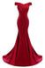 Popular Royal Blue Off Shoulder Mermaid Long Evening Prom Dresses, 17675