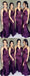 Purple Side Slit Mermaid Cheap Long Bridesmaid Dresses Online, WG285