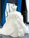 Scoop Ball Gown Lace Bodice Ruffles Cheap Wedding Dresses Online, Cheap Bridal Dresses, WD622