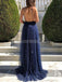 Sexy Backless Spaghetti Straps Glitter Evening Prom Dresses, Evening Party Prom Dresses, 12281