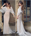 Sexy Champagne Mermaid Backless Maxi Long Prom Dresses Online,13071