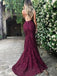 Sexy Lace Mermaid Long Cheap Evening Prom Dresses, Cheap Custom Party Prom Dresses, 18577