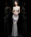 Sexy Mermaid V Neck Sequin Long Evening Prom Dresses, Evening Party Prom Dresses, 12321