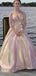 Spaghetti Straps Simple Glitter Evening Prom Dresses, Evening Party Prom Dresses, 12283