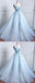 Sweetheart Pale Blue Lace Beaded Cheap Long Evening Prom Dresses, Cheap Sweet 16 Dresses, 18373