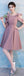 Unique Dusty Pink Short Mismatched Simple Cheap Bridesmaid Dresses Online, WG511
