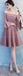 Unique Dusty Pink Short Mismatched Simple Cheap Bridesmaid Dresses Online, WG511