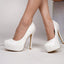 Elegant Women's Wedding Shoes Decorative Lace Wedding Heels Bridal Shoes, H95