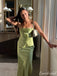 Green Mermaid Spaghetti Straps Long Party Prom Dresses To Impress,Evening Dress,13517