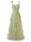 Cute Green A-line Maxi Long Party Prom Dresses,Evening Dress,13303