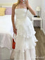 Pretty White A-line Long Party Prom Dresses To Impress,Evening Dress,13470