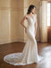 Sexy Mermaid Illusion Jewel Handmade Lace Wedding Dresses,WD796