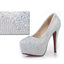 Rhinestone High Heels Platform Shoes Women Pumps Party Wedding Shoes, S034