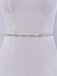 Simple Sparkly Beaded Thin Brides Sash For Wedding,S305