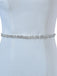 Sparkly Luxury Beaded Thin Brides Sash For Wedding,S308