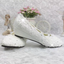 Women's Wedding Shoes Decorative Lace Wedding Low Heels Bridal Shoes, H92