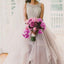 A line Scoop Neckline Organza Wedding Dresses,  2017 Long Custom Wedding Gowns, Affordable Bridal Dresses, 17115
