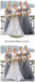Cheap V Neck Chiffon Custom Long Bridesmaid Dresses, WG236