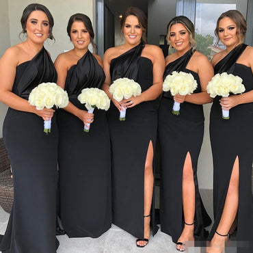 Mismatched Chiffon Red Cheap Long Bridesmaid Dresses Online, WG353