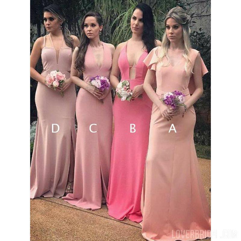 Mismatched Long Mermaid Sexy Cheap Bridesmaid Dresses Online, WG572