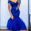 Mismatched Mermaid Royal Blue Sleeveless Short Bridesmaid Dresses Gown Online,WG928