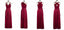 Multiway A-line Burgundy Cheap Long Bridesmaid Dresses Online,WG1043