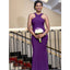 Newest Purple Halter Mermaid Cheap Long Bridesmaid Dresses Online,WG1458