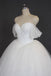 Off Shoulder Ball Gown Tulle Wedding Dresses, Custom Made Wedding Dresses, Cheap Wedding Gowns, WD209