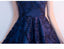 Off Shoulder High Low Navy Lace Cheap Homecoming Dresses Online, Cheap Short Prom Dresses, CM797