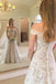 Off Shoulder Lace A-line Cheap Wedding Dresses Online, Cheap Bridal Dresses, WD547