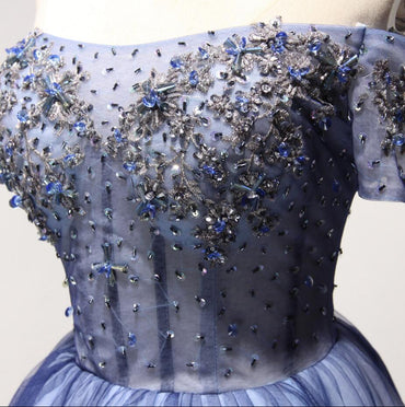 Off Shoulder Short Sleeve See Through Homecoming Prom Dresses, Affordable Short Party Corset Back Prom Dresses, Perfect Homecoming Dresses, CM222