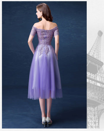 Off Shoulder Short Sleeves Homecoming Dresses,Cheap Short Prom Dresses,CM932