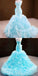 Sexy Blue Mermaid Sleeveless Sweetheart Long Prom Dresses Online,12483