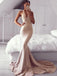 Sexy Mermaid Simple Halter Long Evening Prom Dresses, Evening Party Prom Dresses, 12344