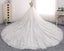 Sexy Open Back Cap Sleeve Long Tail Lace Wedding Bridal Dresses, Custom Made Wedding Dresses, Affordable Wedding Bridal Gowns, WD240
