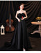 Simple Black A-line Sweetheart Cheap Long Prom Dresses Online,12563