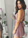 Simple Dusty Pink Cheap Short Homecoming Dresses 2018, CM554