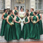 Simple Halter Green Cheap Long Bridesmaid Dresses Online, WG245