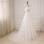 Simple Scoop Lace Wedding Dresses Online, Cheap Bridal Dresses, WD507