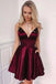 Spaghetti Straps Satin Cheap Homecoming Dresses Online, Cheap Short Prom Dresses, CM752