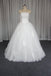 Strapless A line Tulle Wedding Dresses, Custom Made Long Wedding Gown, Cheap Wedding Gowns, WD200